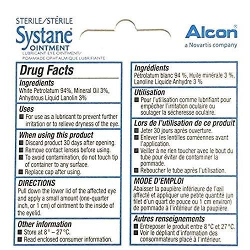 Systane Nighttime Lubricant Eye Ointment 3.50 g (Pack of 3)