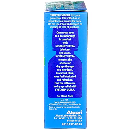 Systane Ultra Eye Drops Lubricant High Performance, 0.33 FL OZ., 10mL- 3pk