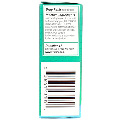 Systane Ultra Eye Drops Lubricant High Performance, 0.33 FL OZ., 10mL- 3pk