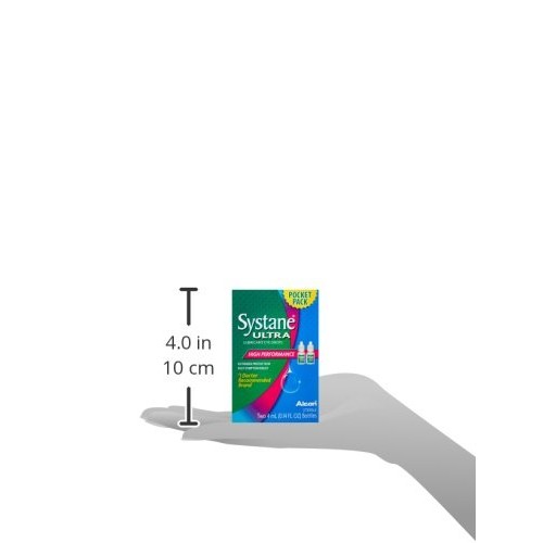Systane Ultra Eye Drops Lubricant High Performance,Two 4ml bottles, 0.14 Fl. ...