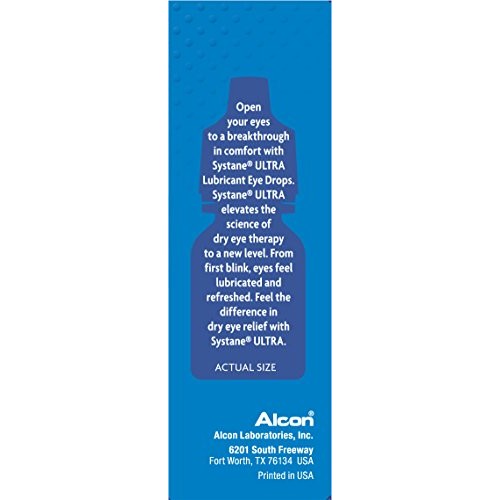 Systane Ultra Eye Drops Lubricant High Performance,Two 4ml bottles, 0.14 Fl. ...