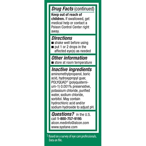 Systane Ultra Lubricant Eye Drops,0.14 Fl Oz (Pack of 1)