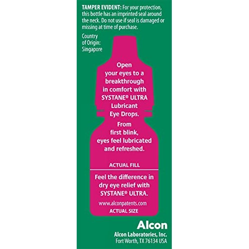 Systane Ultra Lubricant Eye Drops,0.14 Fl Oz (Pack of 1)