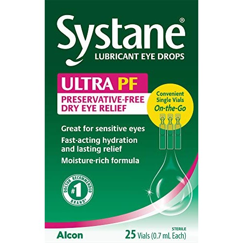 Systane Ultra Lubricant Eye Drops, 25 Count