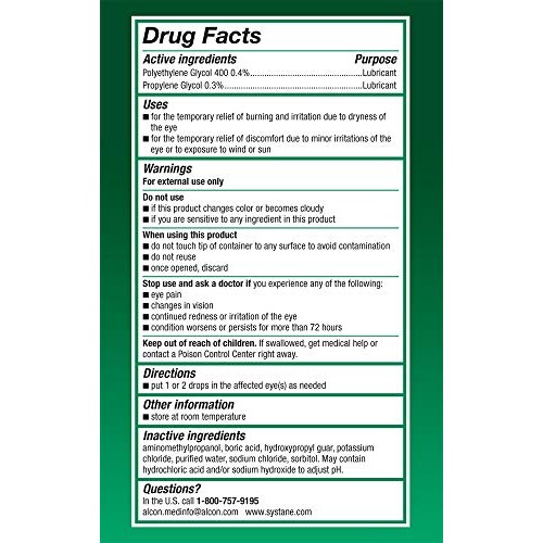 Systane Ultra Lubricant Eye Drops, 25 Count