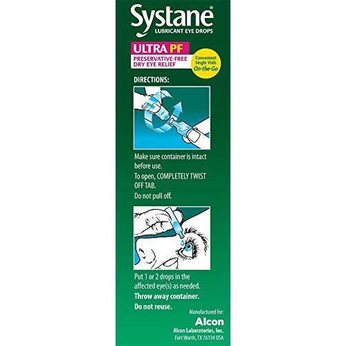Systane Ultra Lubricant Eye Drops, 25 Count