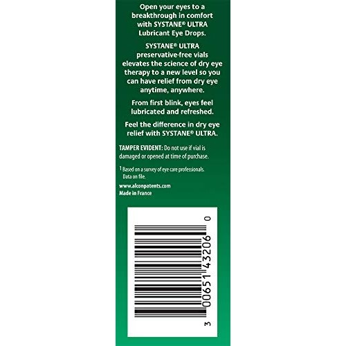 Systane Ultra Lubricant Eye Drops, 25 Count