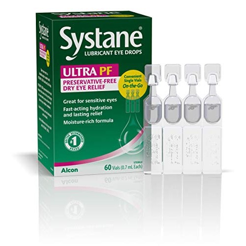 Systane Ultra Lubricant Eye Drops, 60 Count (Pack of 1), Packaging may vary