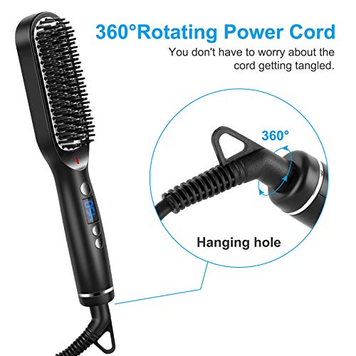 SZMDLX beard straightener, electric hair straightening comb, 2 in 1 multi-fun...