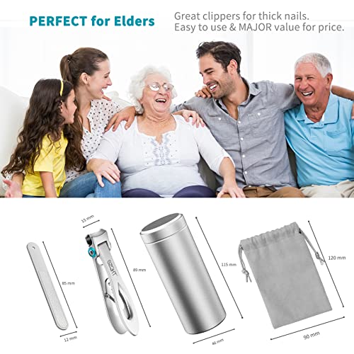 SZQHT 15mm Wide Jaw Opening Nail Clippers for Thick Nails,Finger Nail Clipper...