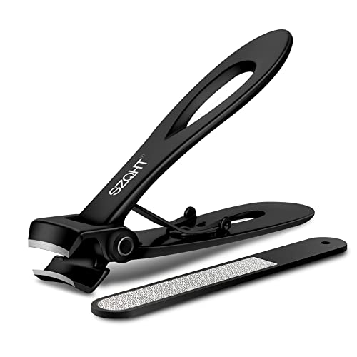 SZQHT Ultra Wide Jaw Opening Nail Clippers Set Toenail Clippers for Thick Nai...