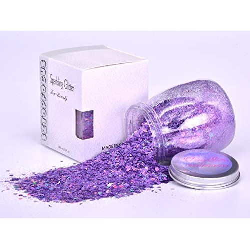 Festival Body Glitter – Holo-Chunky-Hair-Face-Glitter-Rave-Makeup, Mermaid Un...