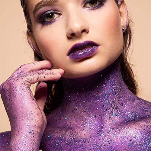 Festival Body Glitter – Holo-Chunky-Hair-Face-Glitter-Rave-Makeup, Mermaid Un...