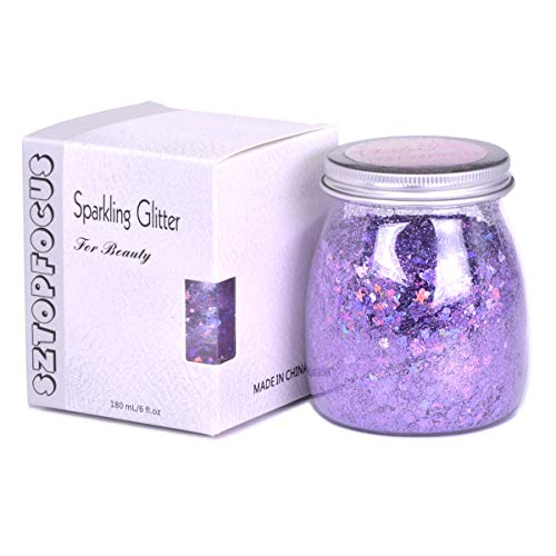 Festival Body Glitter – Holo-Chunky-Hair-Face-Glitter-Rave-Makeup, Mermaid Un...