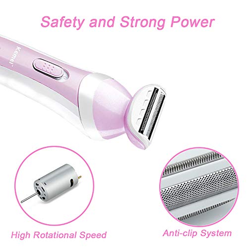 Woman Shaver, Ladies Electric Shaver, Wet/Dry Rechargeable Cordless Women's R...
