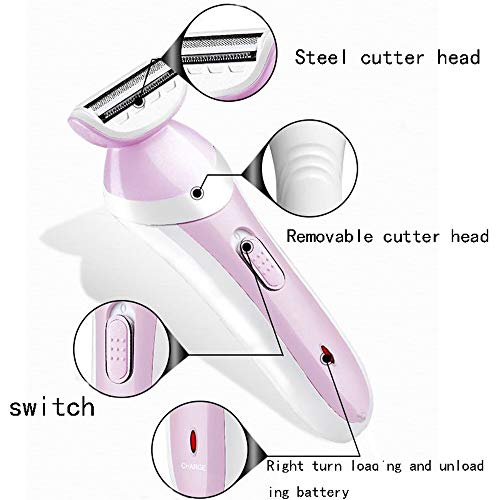 Woman Shaver, Ladies Electric Shaver, Wet/Dry Rechargeable Cordless Women's R...