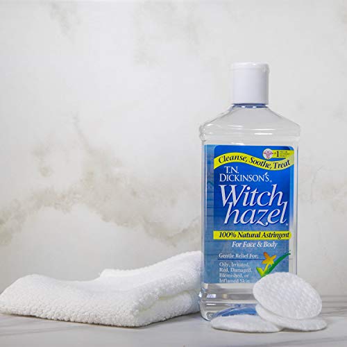 T.N. Dickinson's Witch Hazel Astringent for Face and Body, 100% Natural, 6 Count