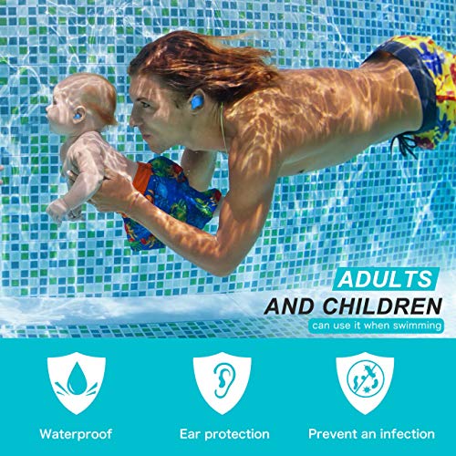 [Latest 2022] Ear Plugs for Sleeping Swimming, 8 Pair Reusable Silicone Molda...