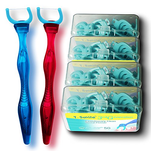 T.Smile Evolutionary Clean Dental Flossers, Kit of Handle(s) Plus Refillable ...