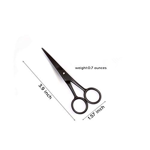 Scissors Hair Cutting - Small Travel Facial Hair Scissor for Eyebrows, Nose, ...