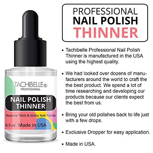 Tachibelle Nail Polish Thinner 0.5 oz - Bring your old polishes back to life ...