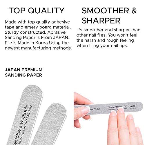 Tachibelle Premium Japan Abrasive 80/80 Grit Coarse Disinfectable Washable Ze...