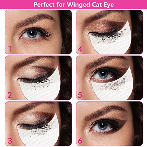 TailaiMei 120 Pcs Professional Eyeshadow Shields for Eye Makeup, Lint Free Ey...