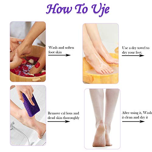 40 Pcs Pumice Stone for Feet Foot Scrubber Sponge for Feet Care and Callus Re...