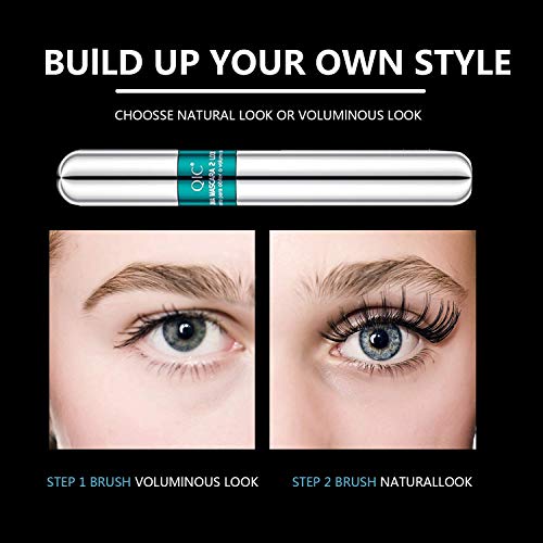 4D Silk Fiber Lash Mascara,2 in 1 Thrive Mascara For Natural Lengthening And ...