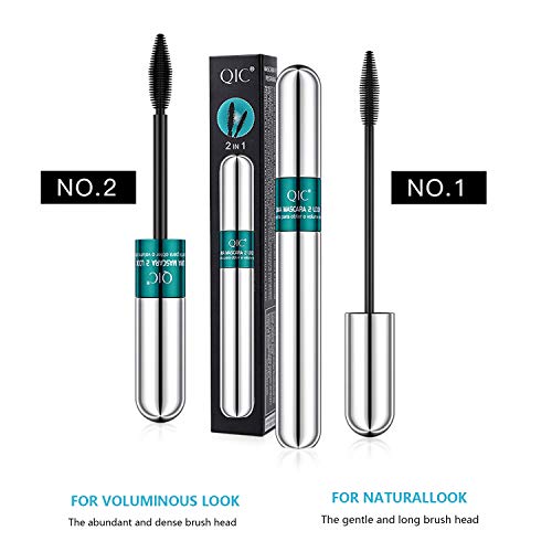 4D Silk Fiber Lash Mascara,2 in 1 Thrive Mascara For Natural Lengthening And ...