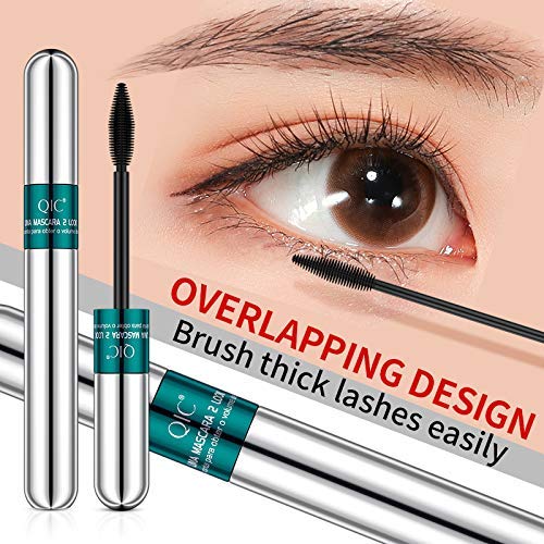 4D Silk Fiber Lash Mascara,2 in 1 Thrive Mascara For Natural Lengthening And ...