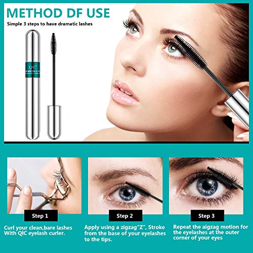 4D Silk Fiber Lash Mascara,2 in 1 Thrive Mascara For Natural Lengthening And ...