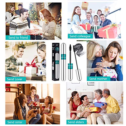 4D Silk Fiber Lash Mascara,2 in 1 Thrive Mascara For Natural Lengthening And ...