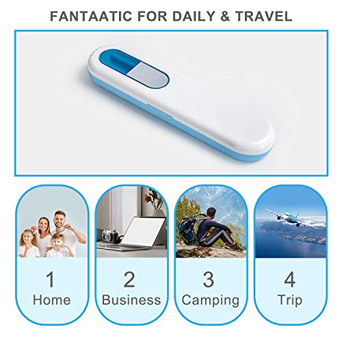 TAISHAN UV Sanitizer Toothbrush Case，Portable Travel Toothbrush Holder,Fits ...