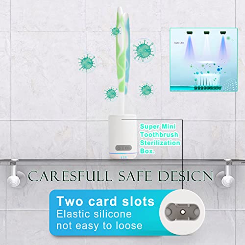 TAISHAN UV Sanitizer Toothbrush Case，Rechargeable Portable Mini Travel Tooth...
