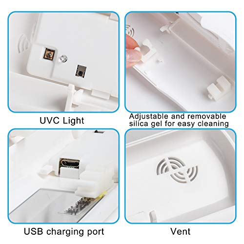 TAISHAN UV Sanitizer Toothbrush Case，Rechargeable Portable Travel Toothbrush...