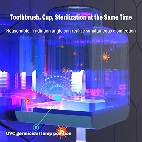 TAISHAN UV Toothbrush Sanitizer Holder，Sterilizer for All Toothbrushes with ...