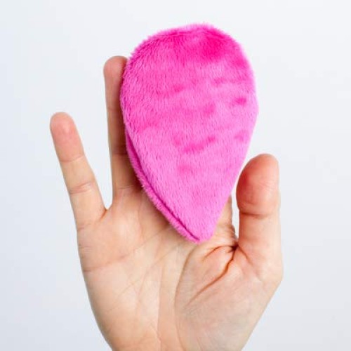 The Mitty Mini Single-Pack Ultra-Gentle, Reusable Makeup Removal Pad, Pink, G...