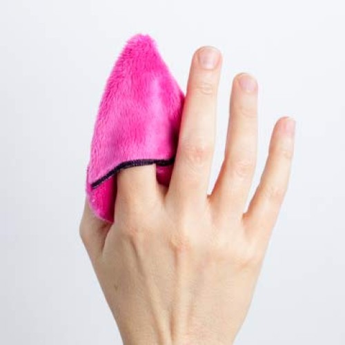 The Mitty Mini Single-Pack Ultra-Gentle, Reusable Makeup Removal Pad, Pink, G...