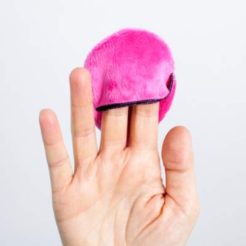 The Mitty Mini Single-Pack Ultra-Gentle, Reusable Makeup Removal Pad, Pink, G...