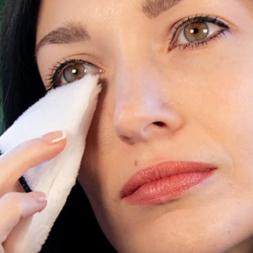 The Mitty Mini Ultra-Gentle Reusable Makeup Removal and Toner Pad, White, Sin...