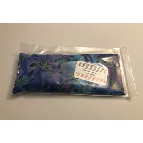 (Take Two Pillows) One Flax Seed Eye Pillow with Lavender Buds and Matching S...