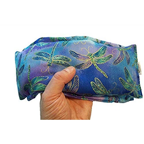 (Take Two Pillows) One Flax Seed Eye Pillow with Lavender Buds and Matching S...