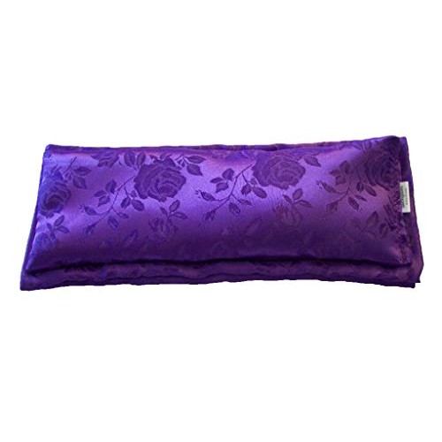 (Take Two Pillows) One Long Flax Seed and Lavender Silky Satin Eye Pillow wit...