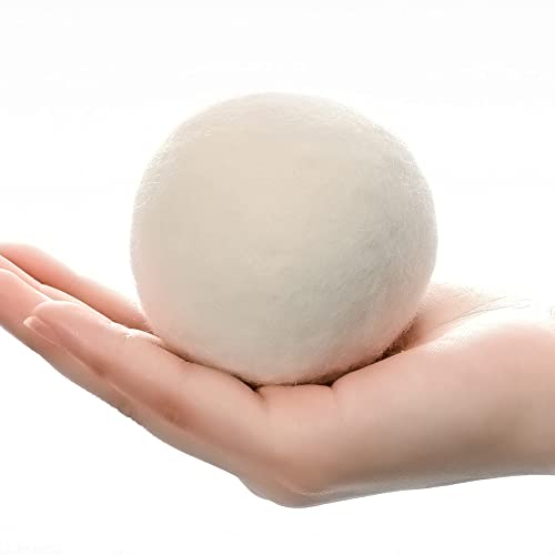 TALEVT Wool Dryer Balls 6 Pack*2.76in,Dryer Balls Laundry Reusable to Acceler...