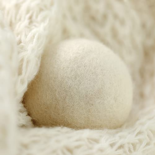 TALEVT Wool Dryer Balls 6 Pack*2.76in,Dryer Balls Laundry Reusable to Acceler...