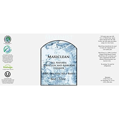 MaxiMist MaxiClean Organic and Natural Airbrush Spray Tanning Spray Gun and E...