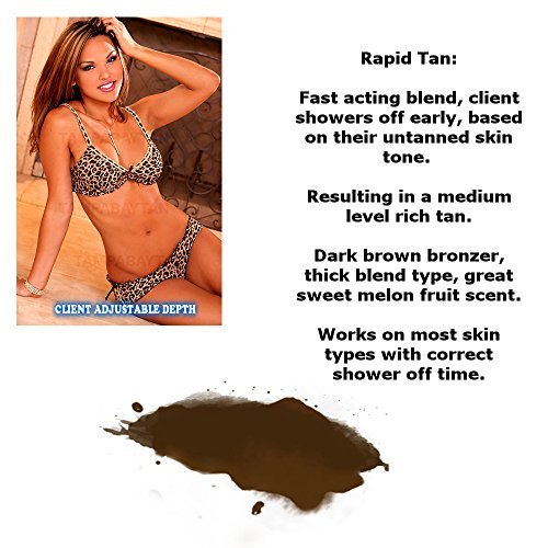 Rapid Tan Bronze Sunless Airbrush Spray Tanning Solution 32oz