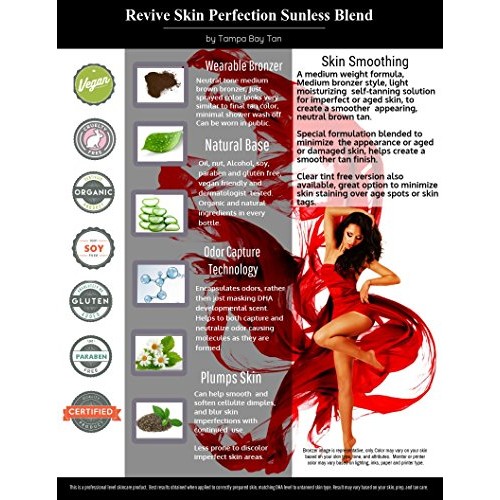 Revive Anti-Aging 9% Med Sunless Airbrush Spray Tanning Solution 32 oz (liqui...