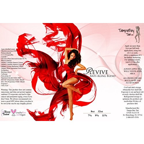 Revive Anti-Aging 9% Med Sunless Airbrush Spray Tanning Solution 32 oz (liqui...